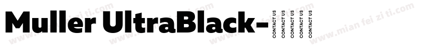 Muller UltraBlack字体转换